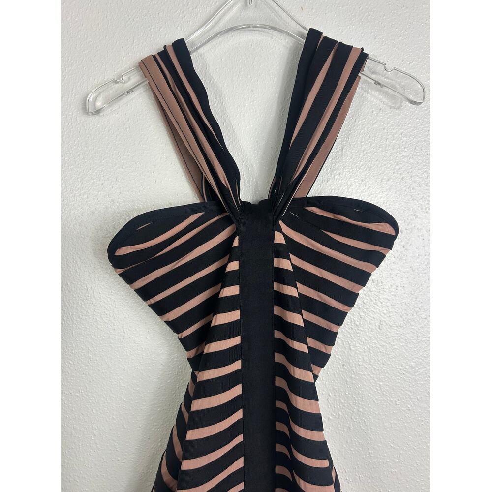 House of CB Petra Panel Bandage Midi Dress XS Cocktail Clubbing Event - Picture 6 of 9